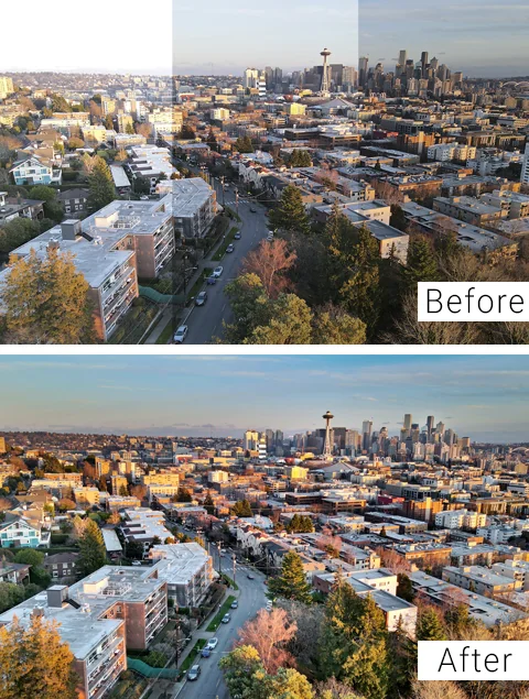 Aerial photo editing