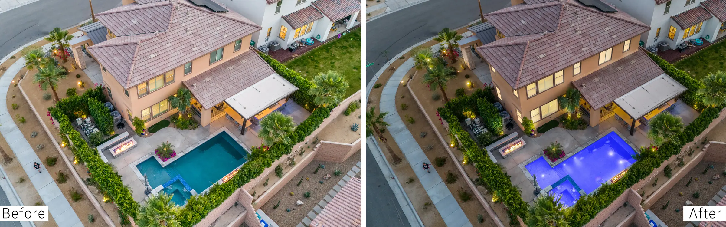 Real estate day to dusk photo editing after before 04