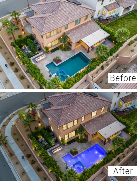 Real estate day to dusk photo editing after before mobile banner 04